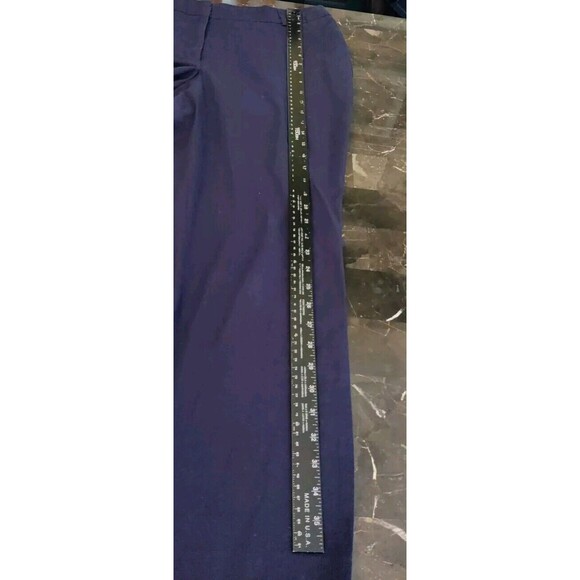 Dana Buchman Navy Blue Dress Pants Work Uniform Slacks Womens Sz 16 Straight Leg - Picture 8 of 10
